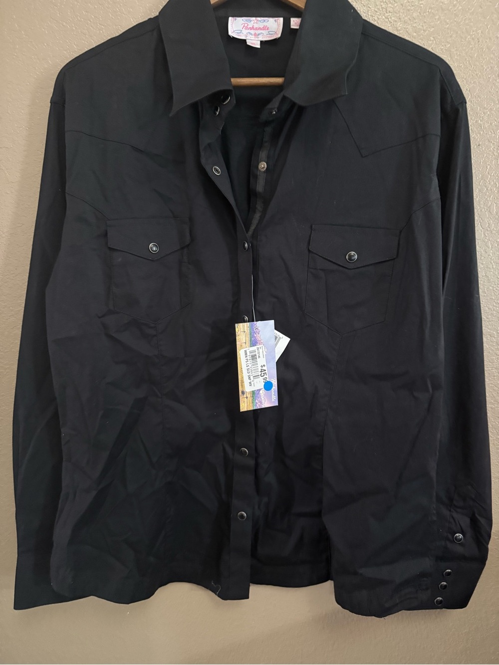 Panhandle Slim Black Western-Style Shirt Jacket